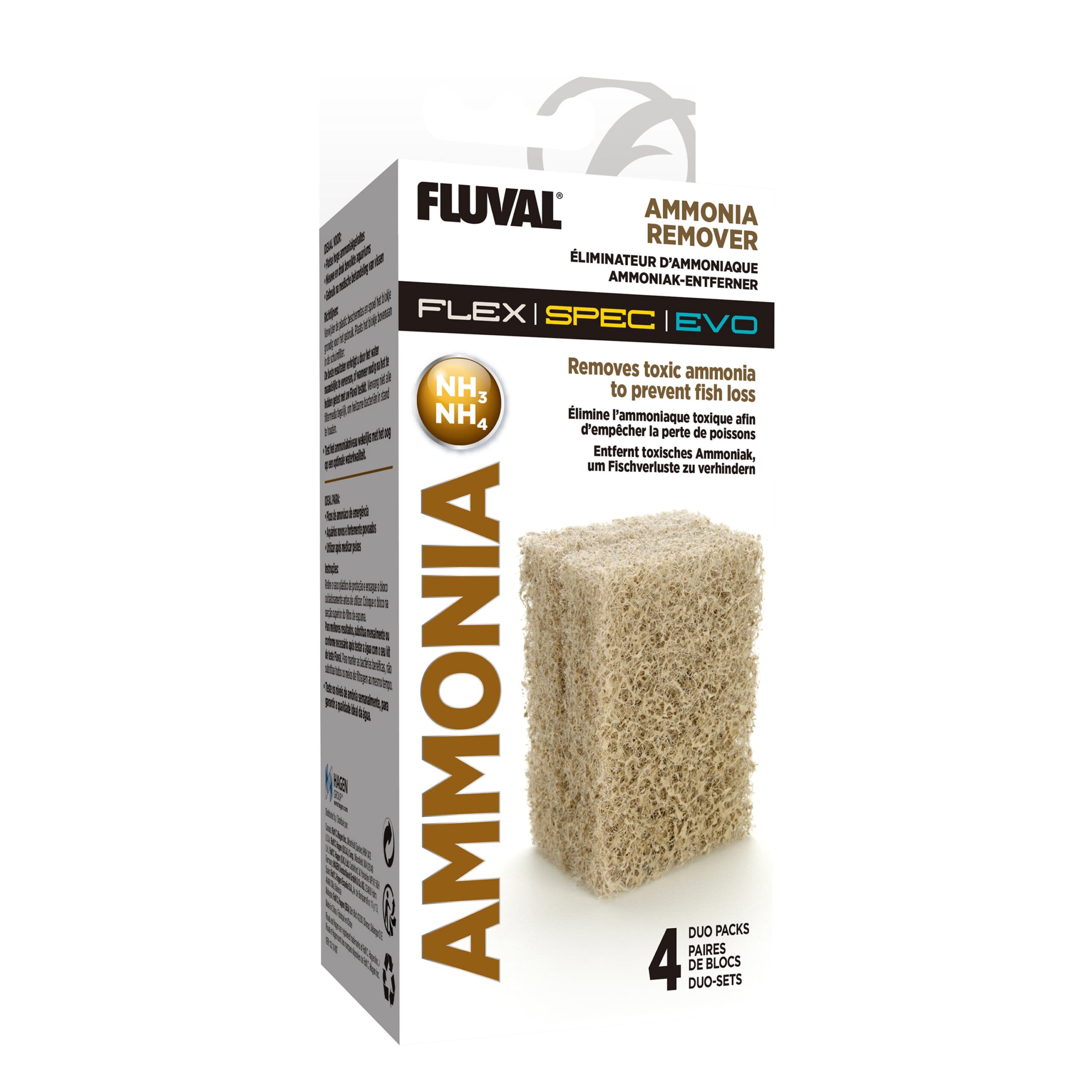 Fluval Spec Ammonia Remover – 4 x Duo Pack